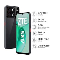 Smartphone ZTE A35  2GB + 64GB  - Negro